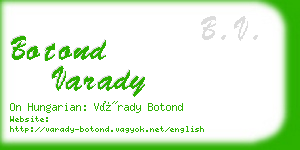 botond varady business card